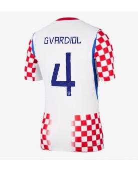 Billige Fotballdrakt Kroatia Josko Gvardiol #4 Replika Hjemmedrakt VM 2026 Kortermet Billige Fotballdrakt Kroatia Josko Gvardiol #4 Replika Hjemmedrakt VM 2026 Kortermet